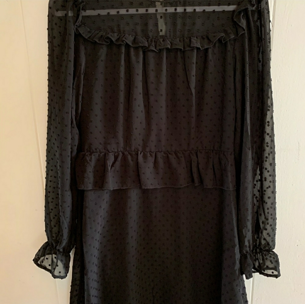 Romeo and Juliet black polka dot lace dress. New